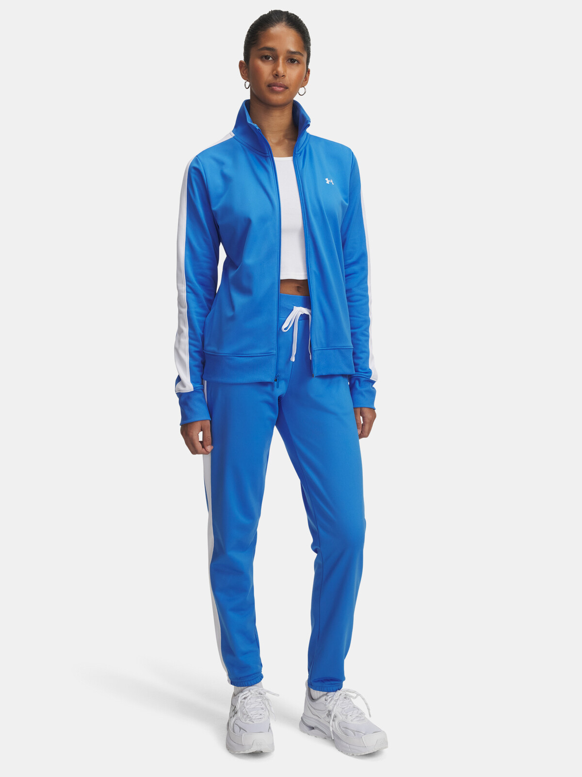 Under Armour Tricot Tracksuit-BLU - Women's
