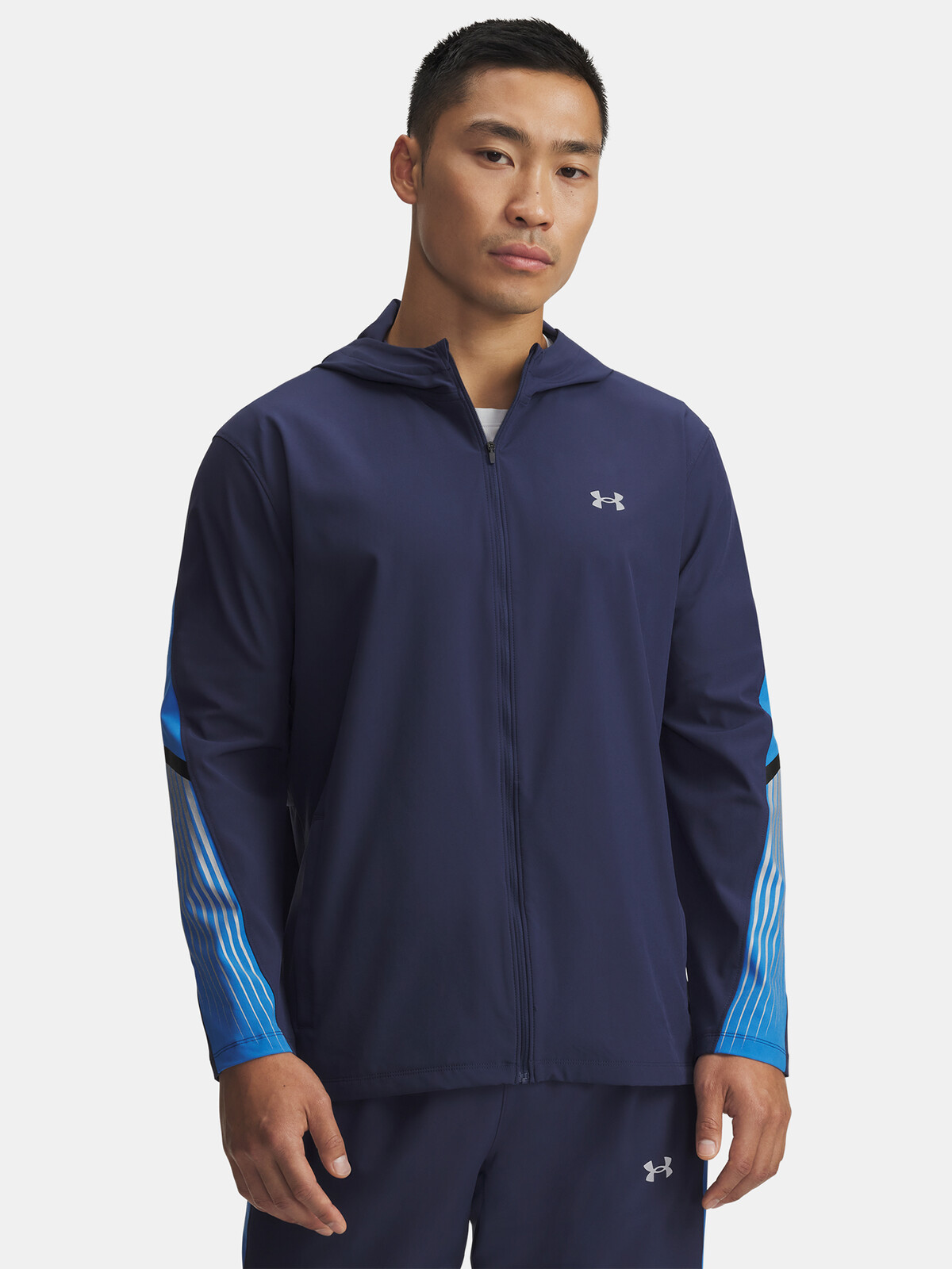 Men's Under Armour UA Velociti Storm Hooded Jacket Jkt-BLU - Mens