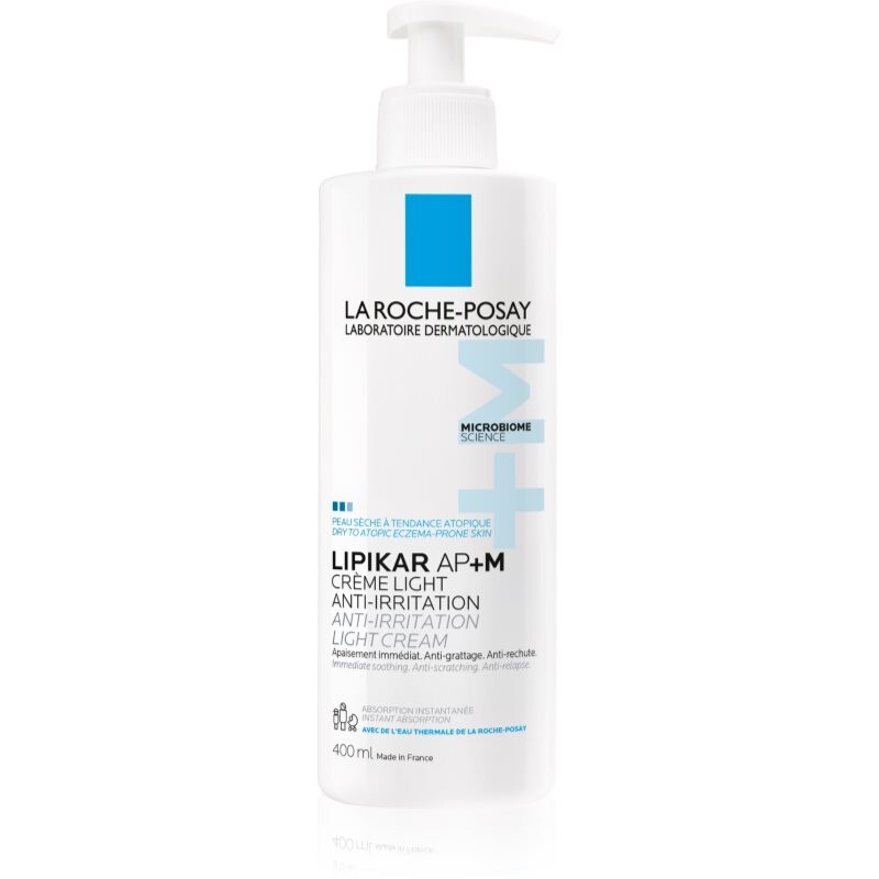 La Roche-Posay Lipikar AP+M Light Cream relipidačný krém pre suchú až atopickú pokožku 400 ml