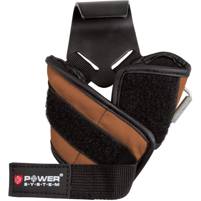 Power System Power Hooks posilňovacie háky farba Brown L 1 ks