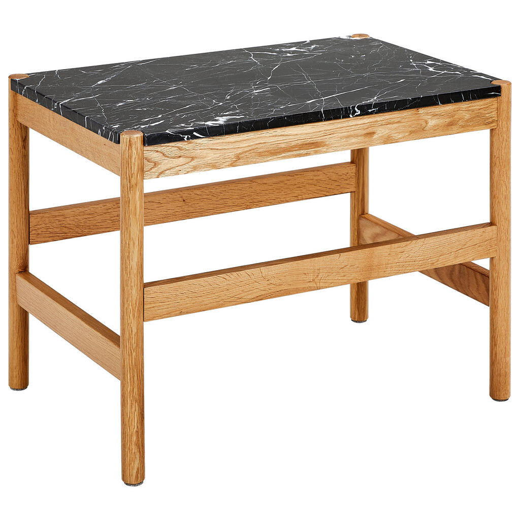 MID.YOU KONFERENČNÝ STOLÍK, čierna, drevo, kameň, 60/42/40 cm