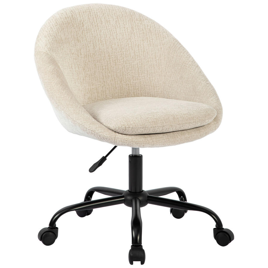 MID.YOU OTOČNÁ STOLIČKA, štruktúra, biela, béžová