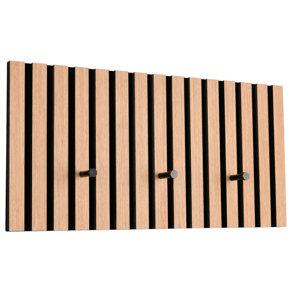 Xora VEŠIAKOVÝ PANEL, čierna, dub artisan, 60/30/7 cm