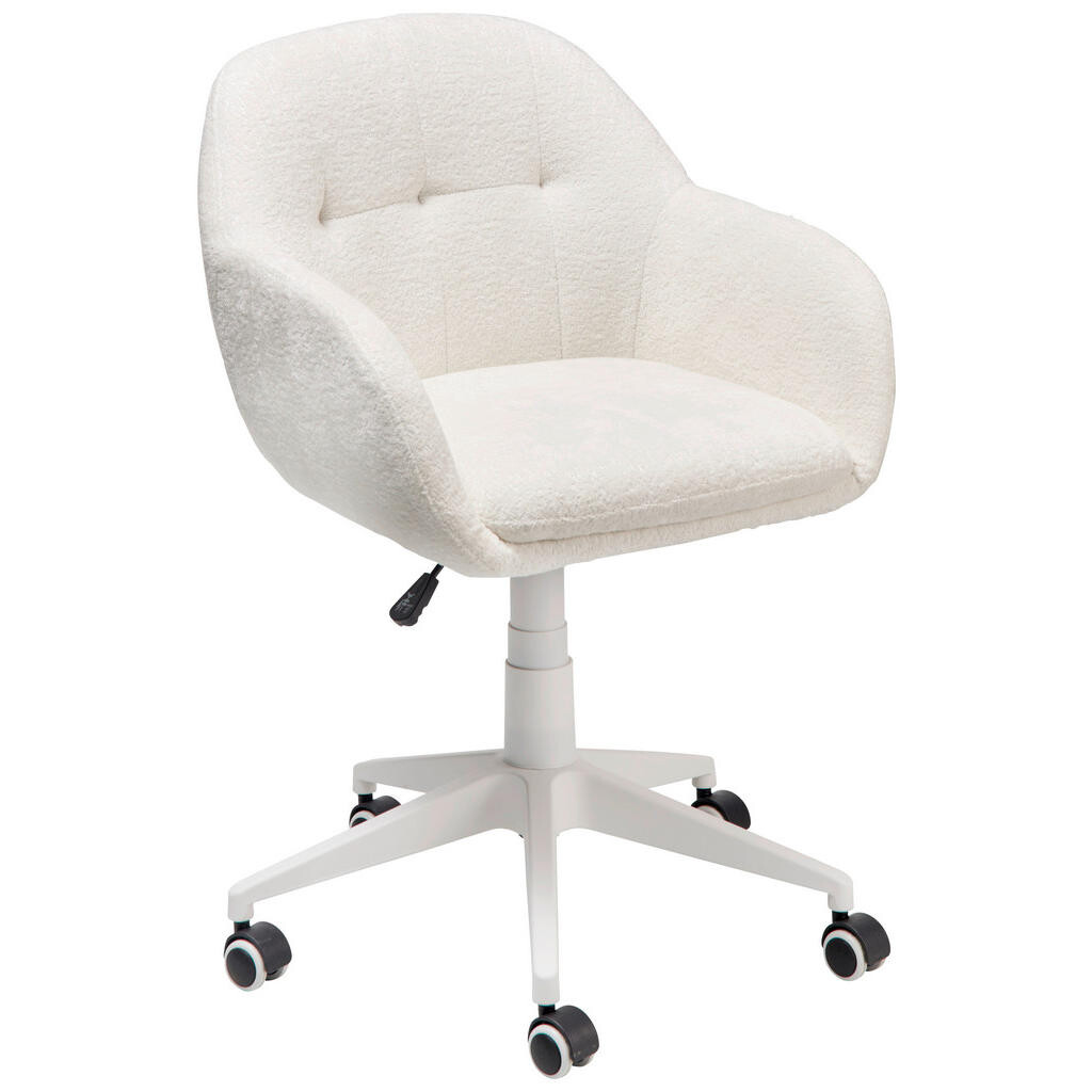 MID.YOU OTOČNÁ STOLIČKA, buklé, biela