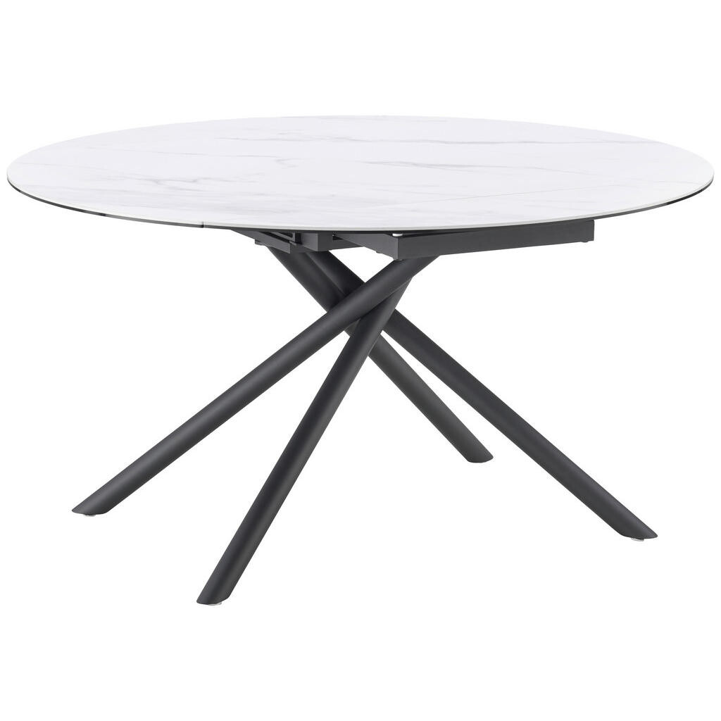 MID.YOU JEDÁLENSKÝ STÔL, čierna, biela, 90-140/140/76 cm