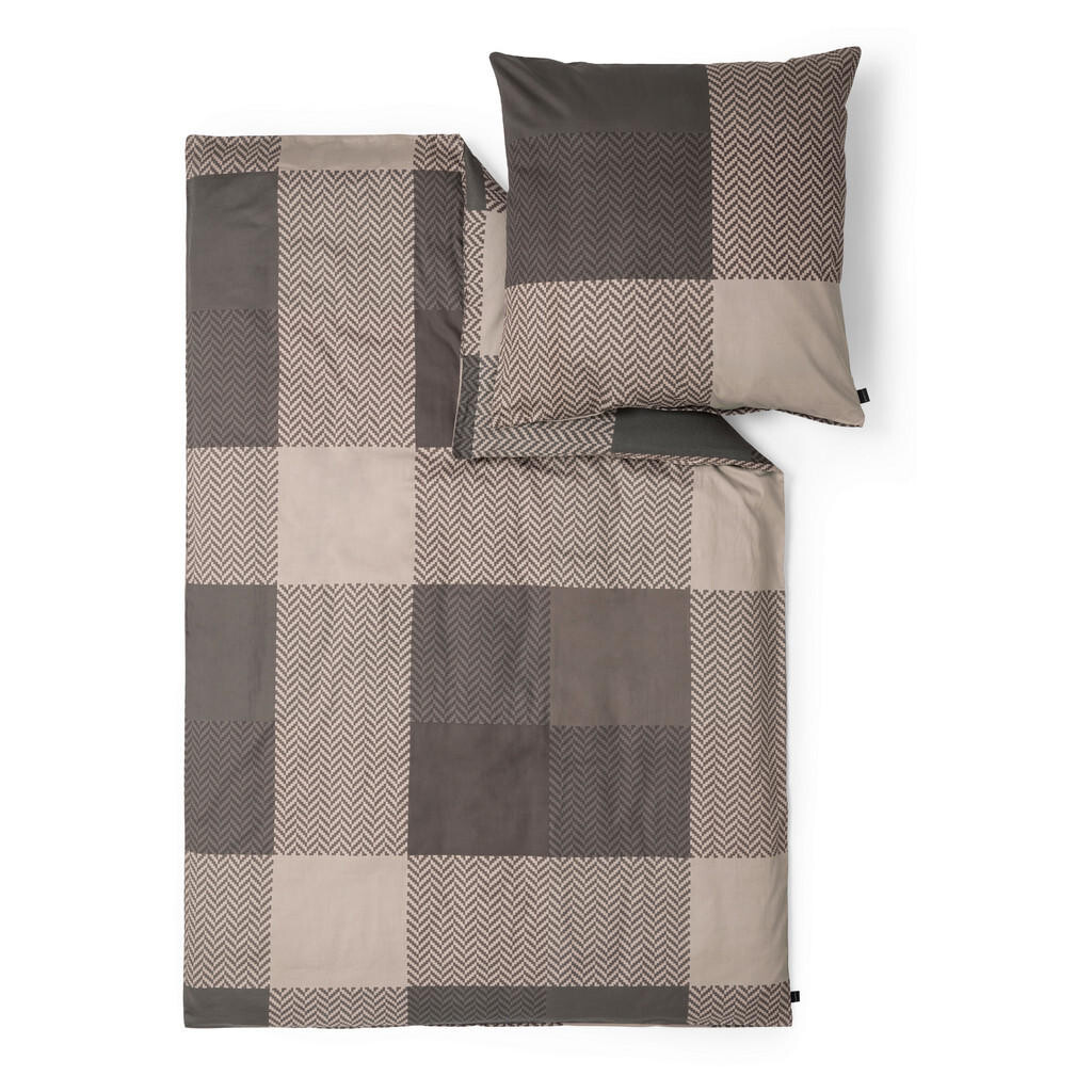 Bugatti POSTEĽNÁ BIELIZEŇ, flanel, makosatén, hnedá, béžová, 140/200 cm