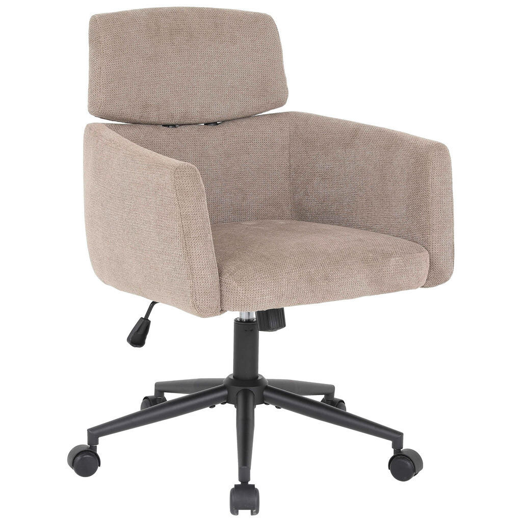 MID.YOU OTOČNÁ STOLIČKA, mikrovlákno, hnedá