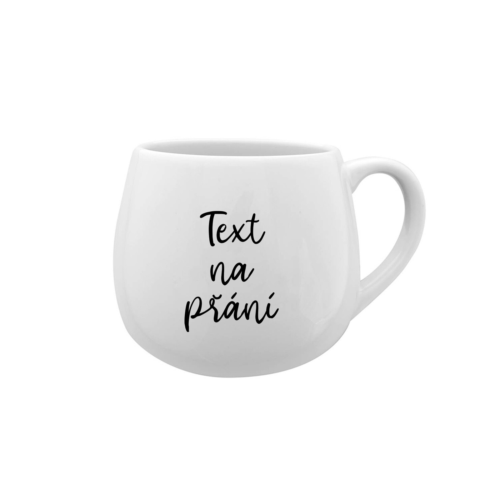 TEXT NA PŘÁNÍ - bílý keramický hrníček 300 ml