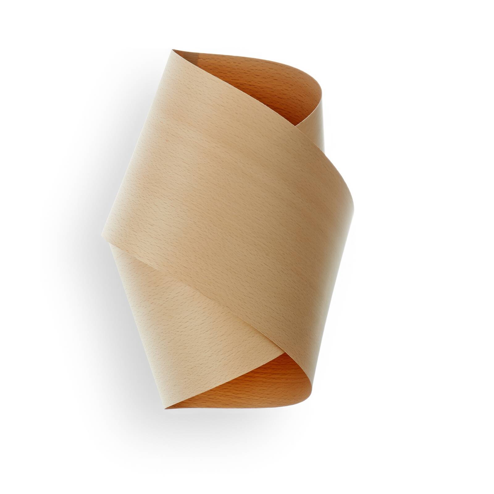 Nástenné svetlo LZF Orbit, farba buk, šírka 19 cm, drevo