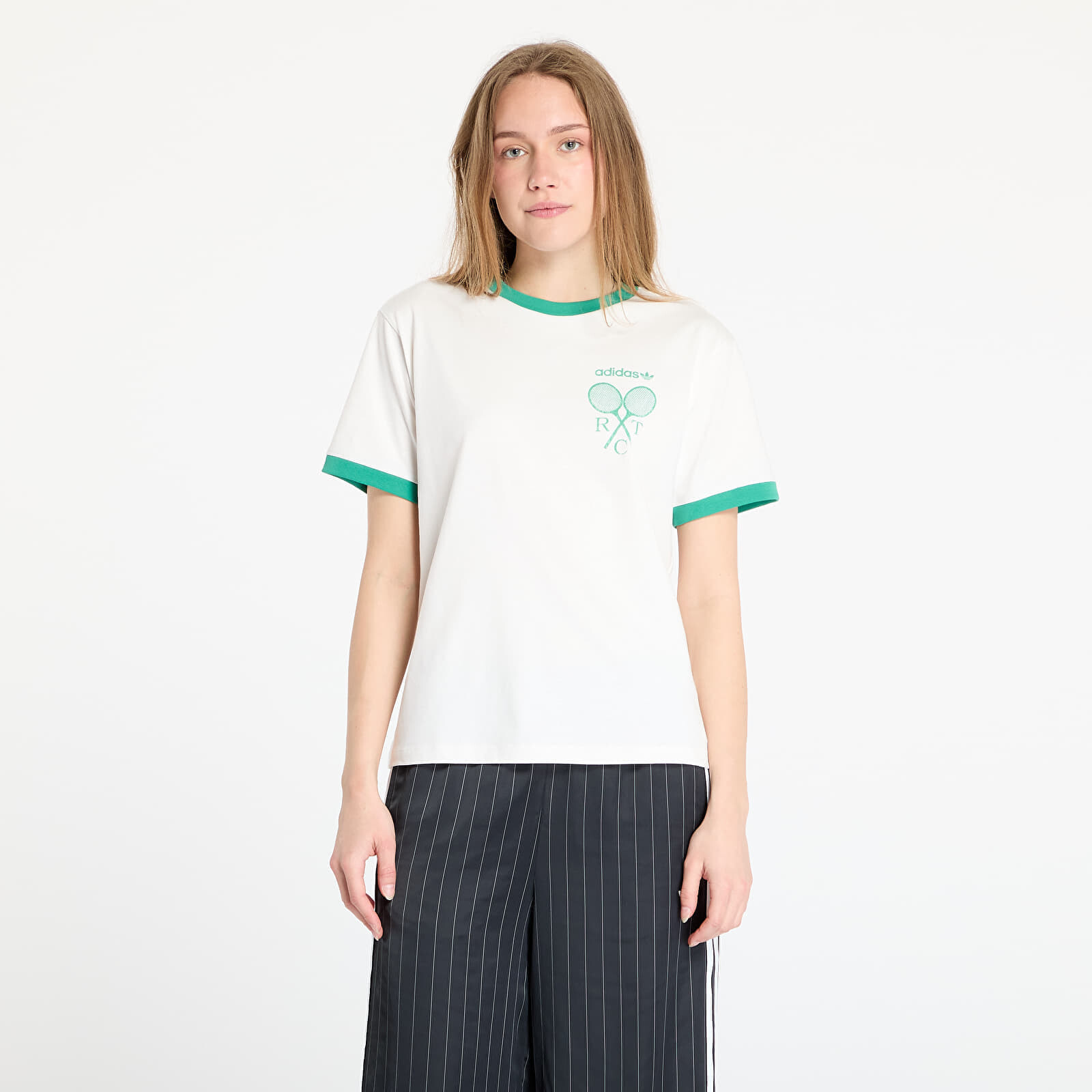 Tričko adidas Retro Tennis Regular T-Shirt Cloud White S