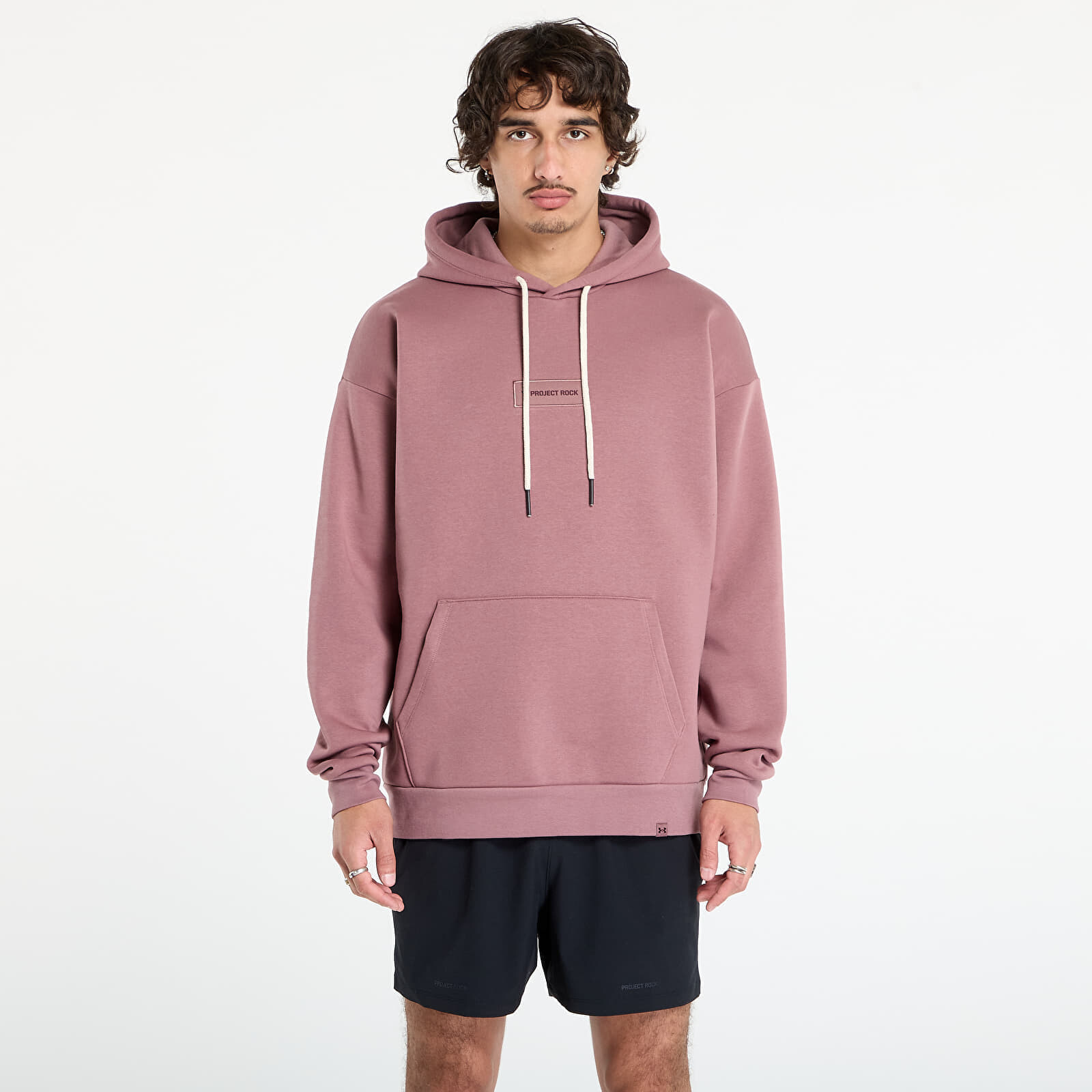 Mikina Under Armour Project Rock Icon Hoodie Maroon S