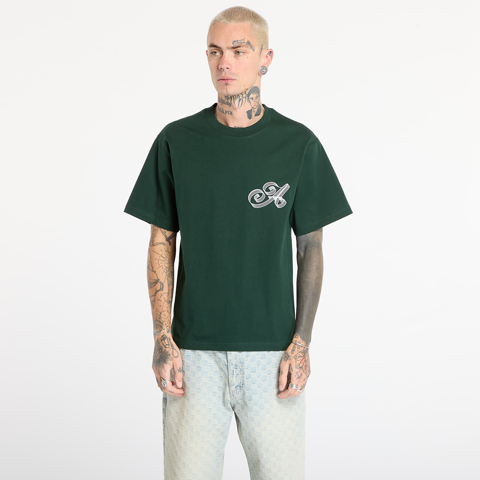 Tričko Awake NY Script Tee Green L