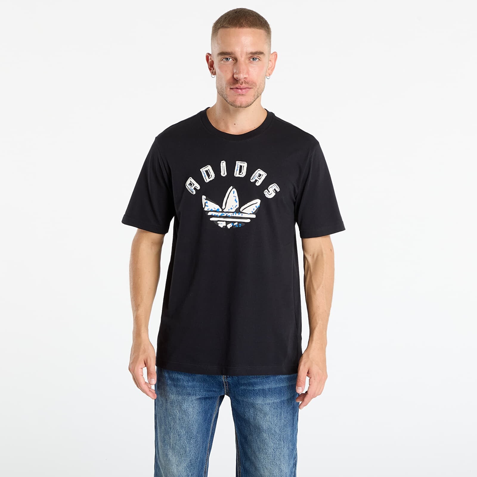Tričko adidas Graphic T-Shirt Black/ Cream White L