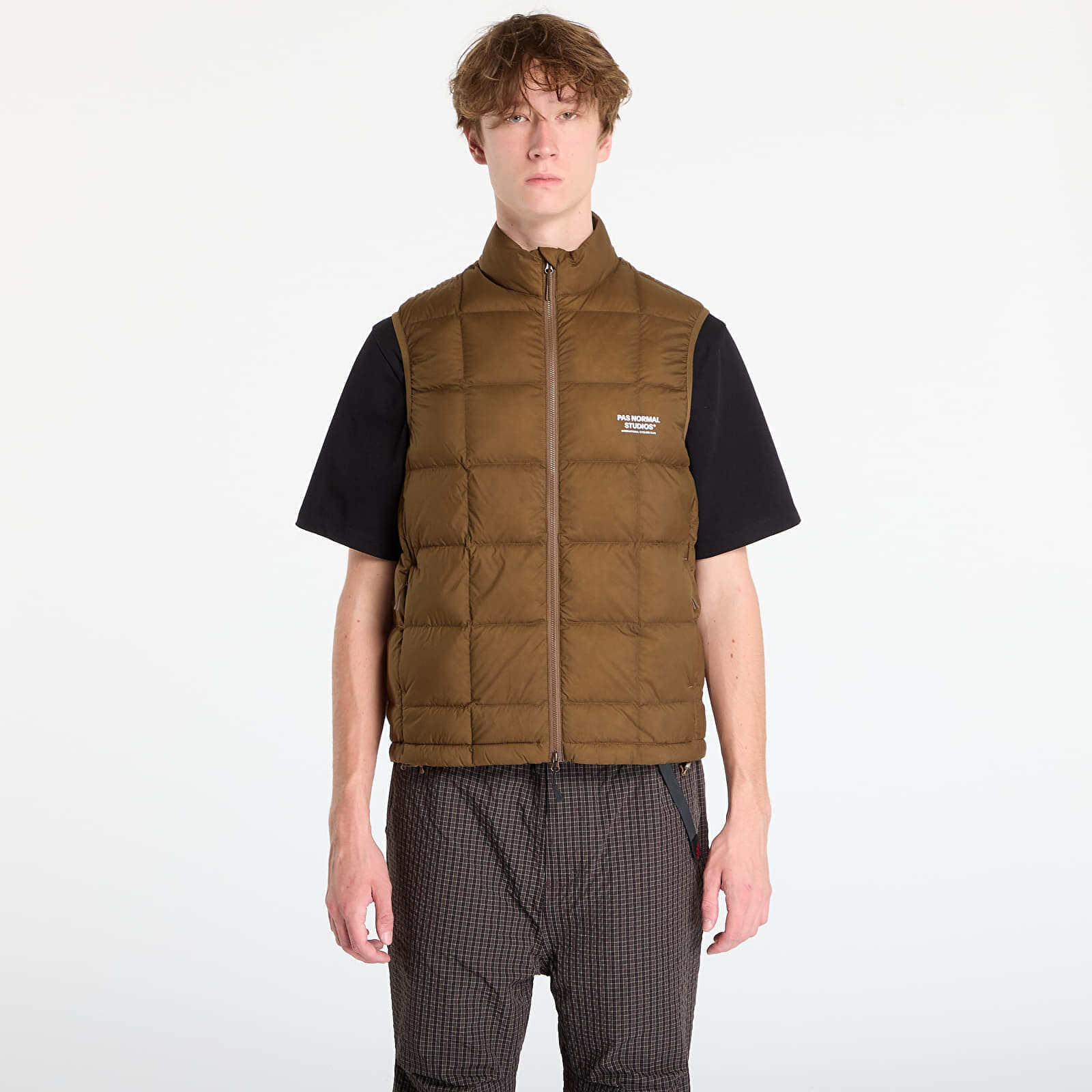 Vesta Pas Normal Studios Off-Race Down Vest Army Brown L