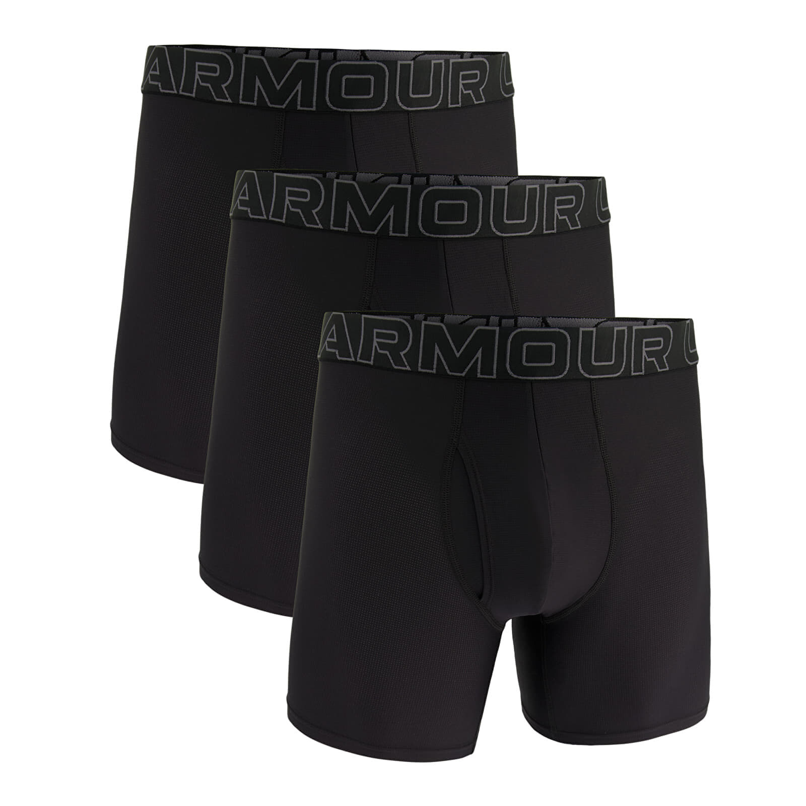 Boxerky Under Armour M Perf Tech Mesh 6in 3-Pack Black S