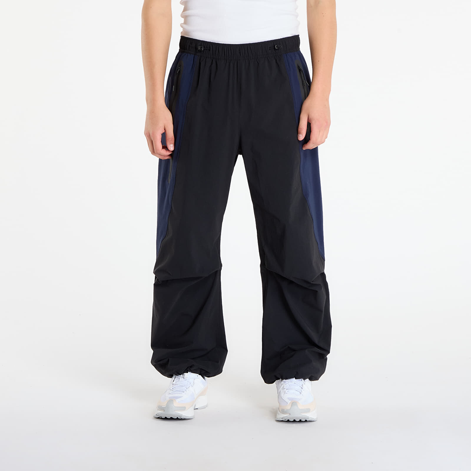 Kalhoty Nike Tech Men's Dri-FIT Woven Color-Block Oversized Pants Black/ Obsidian/ Black S