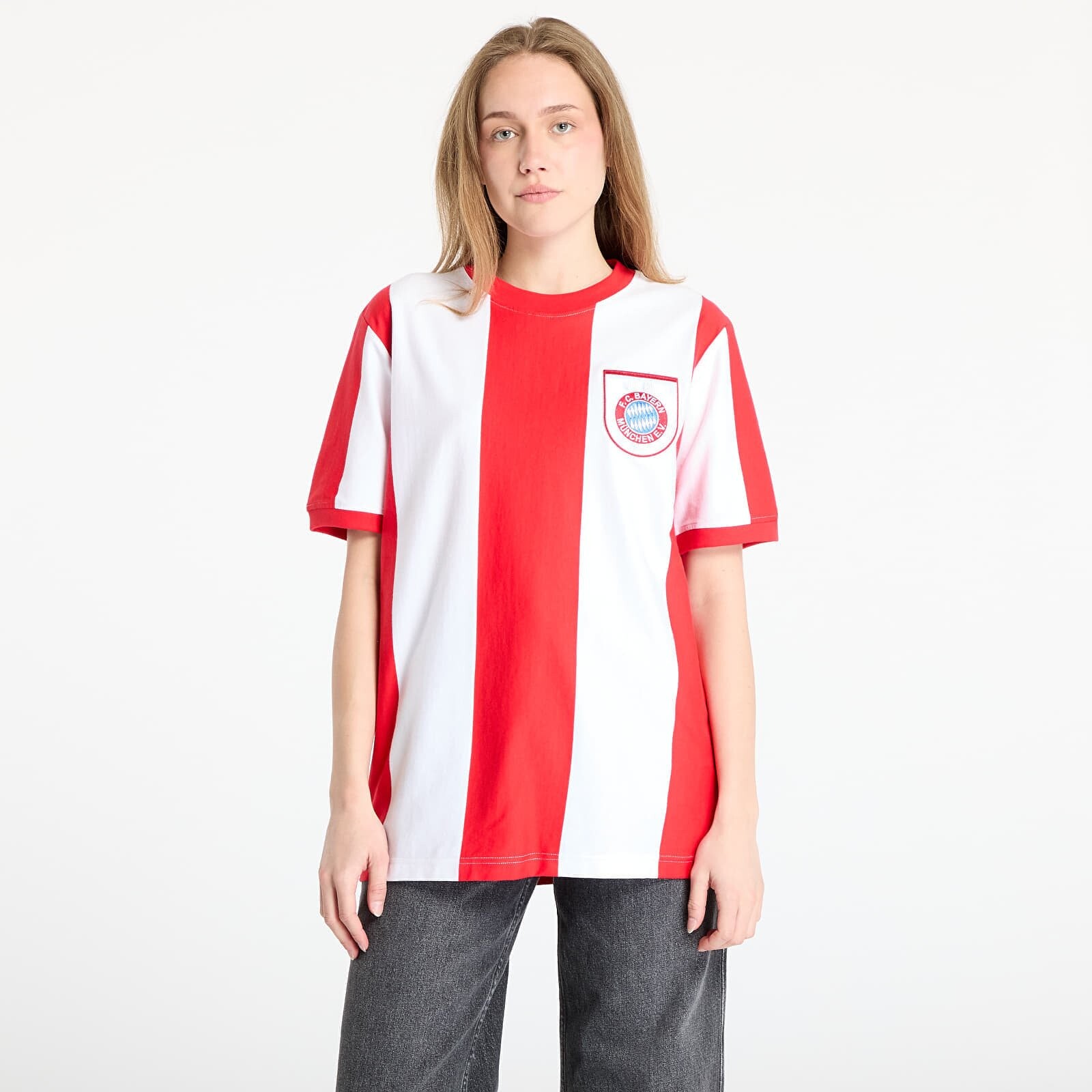 Dres COPA FC Bayern München 1971 - 72 Retro Football Shirt UNISEX Red/ White L