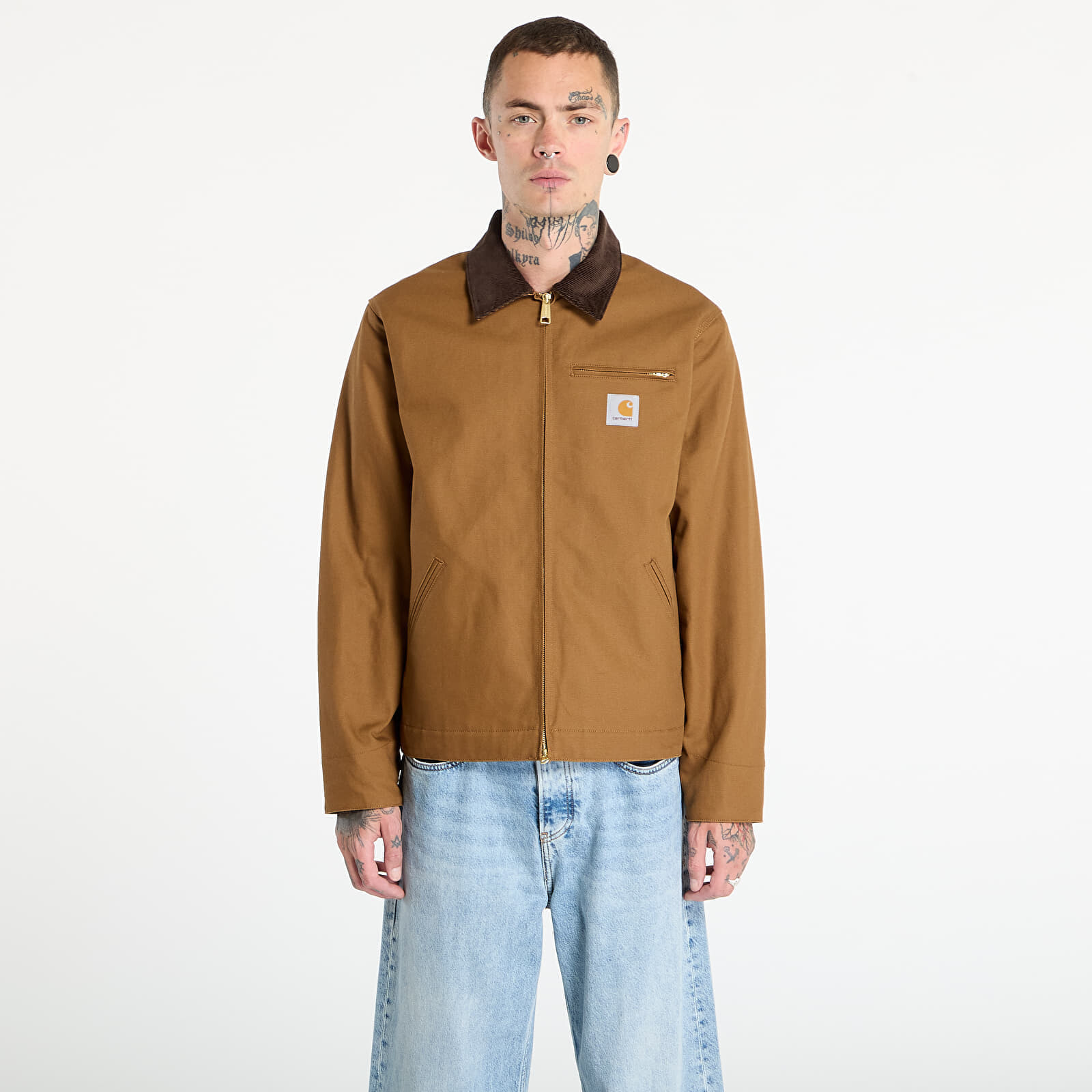 Bunda Carhartt WIP Detroit Jacket (Winter) UNISEX Hamilton Brown/ Tobacco Rigid XS