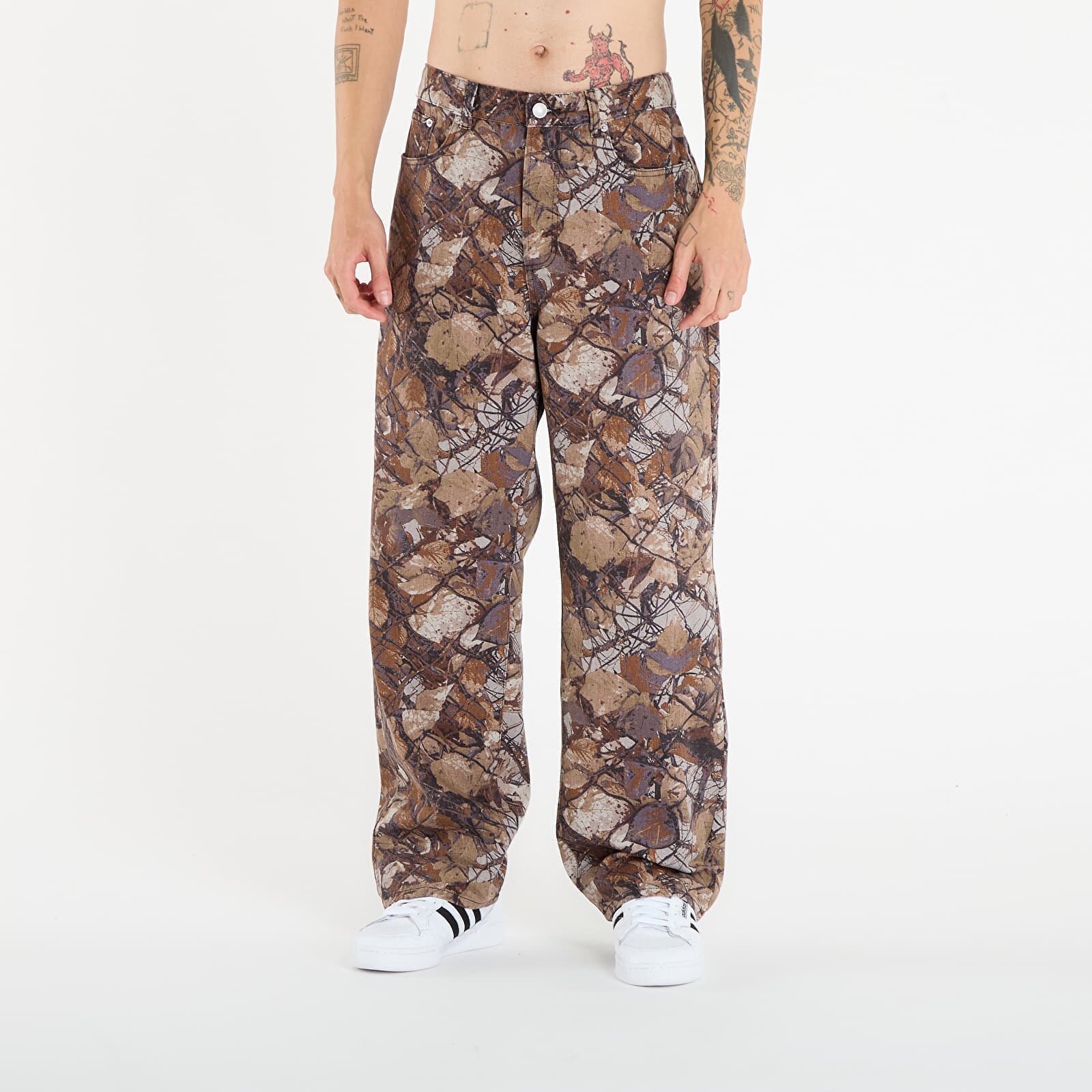 Kalhoty OBEY Classic Baggy Denim Fence Camo Multi W36