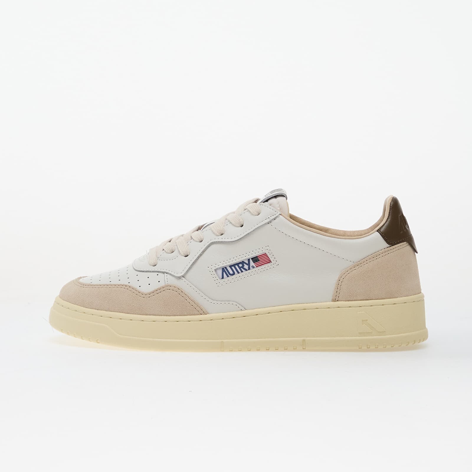 Tenisky Autry Medalist Low Man Leat/ Suede White/ Teak EUR 43