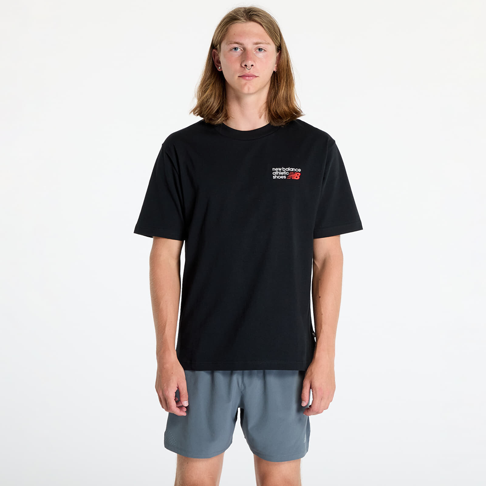 Tričko New Balance Athletics Premium Logo T-Shirt Black XL