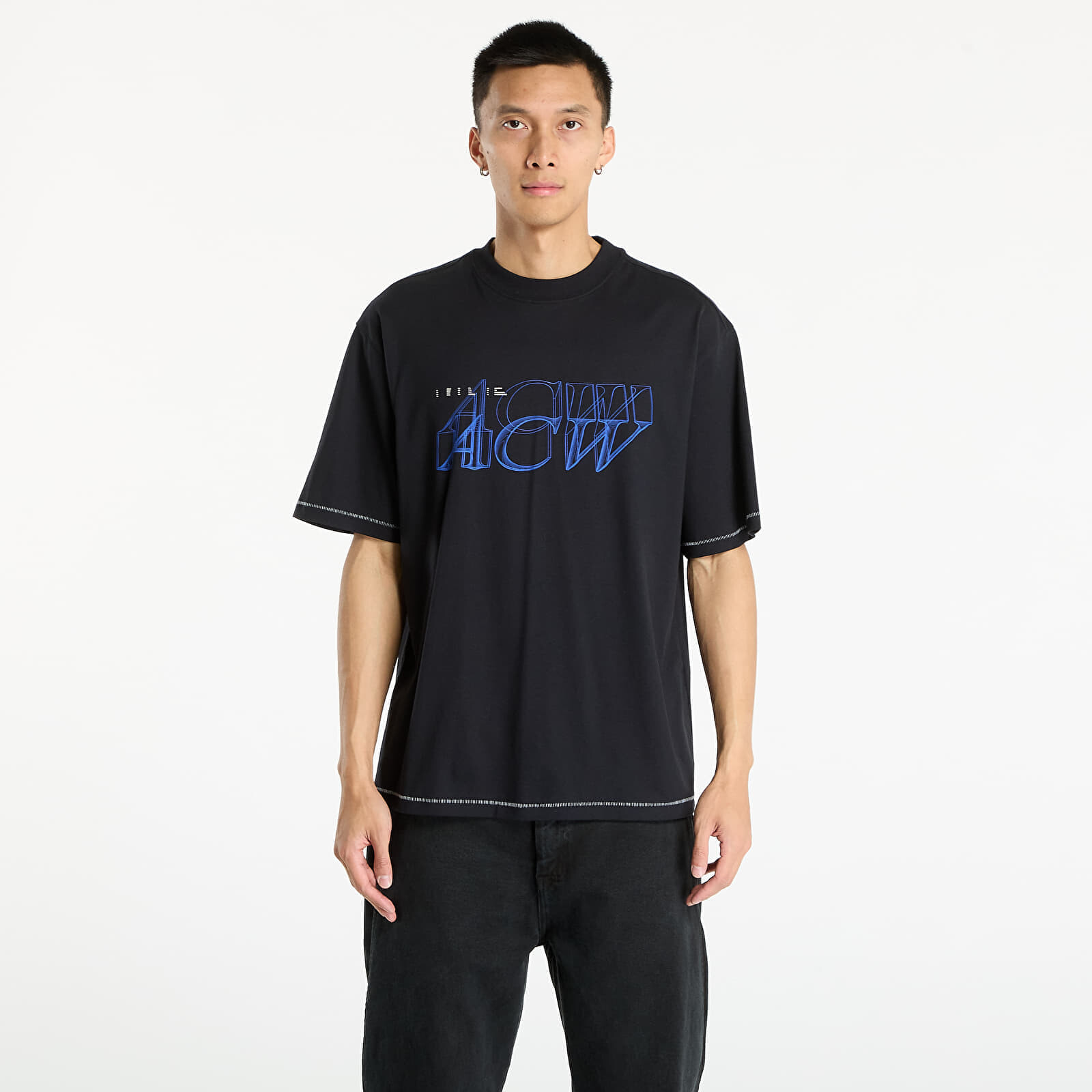 Tričko A-COLD-WALL* Serif Tshirt Black M