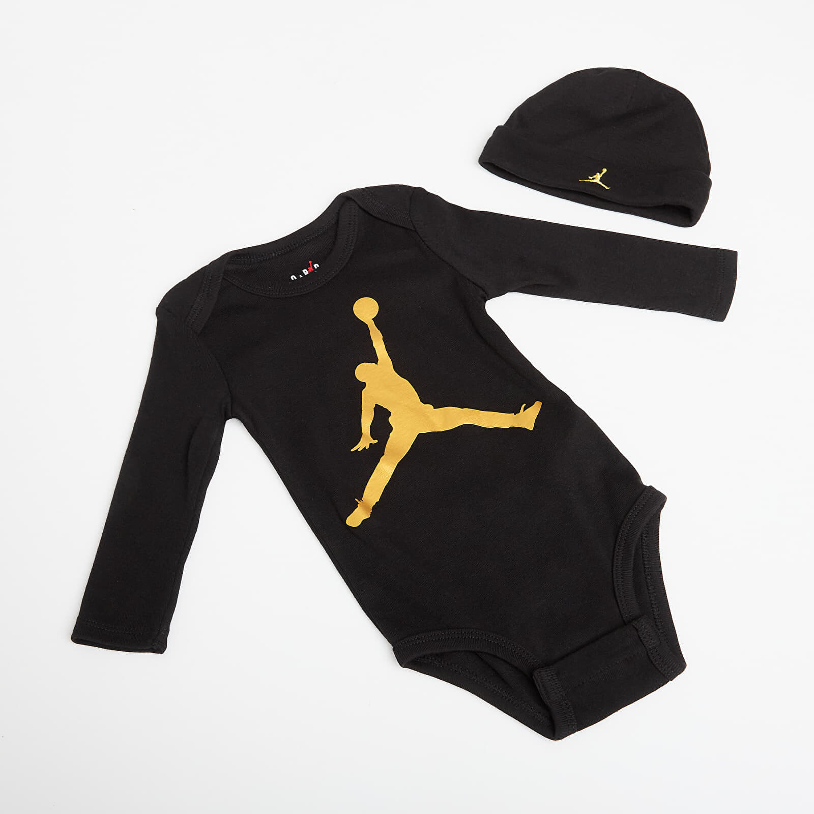 Jordan Jumpman L/S Bodysuit Black/Gold 6-12 months