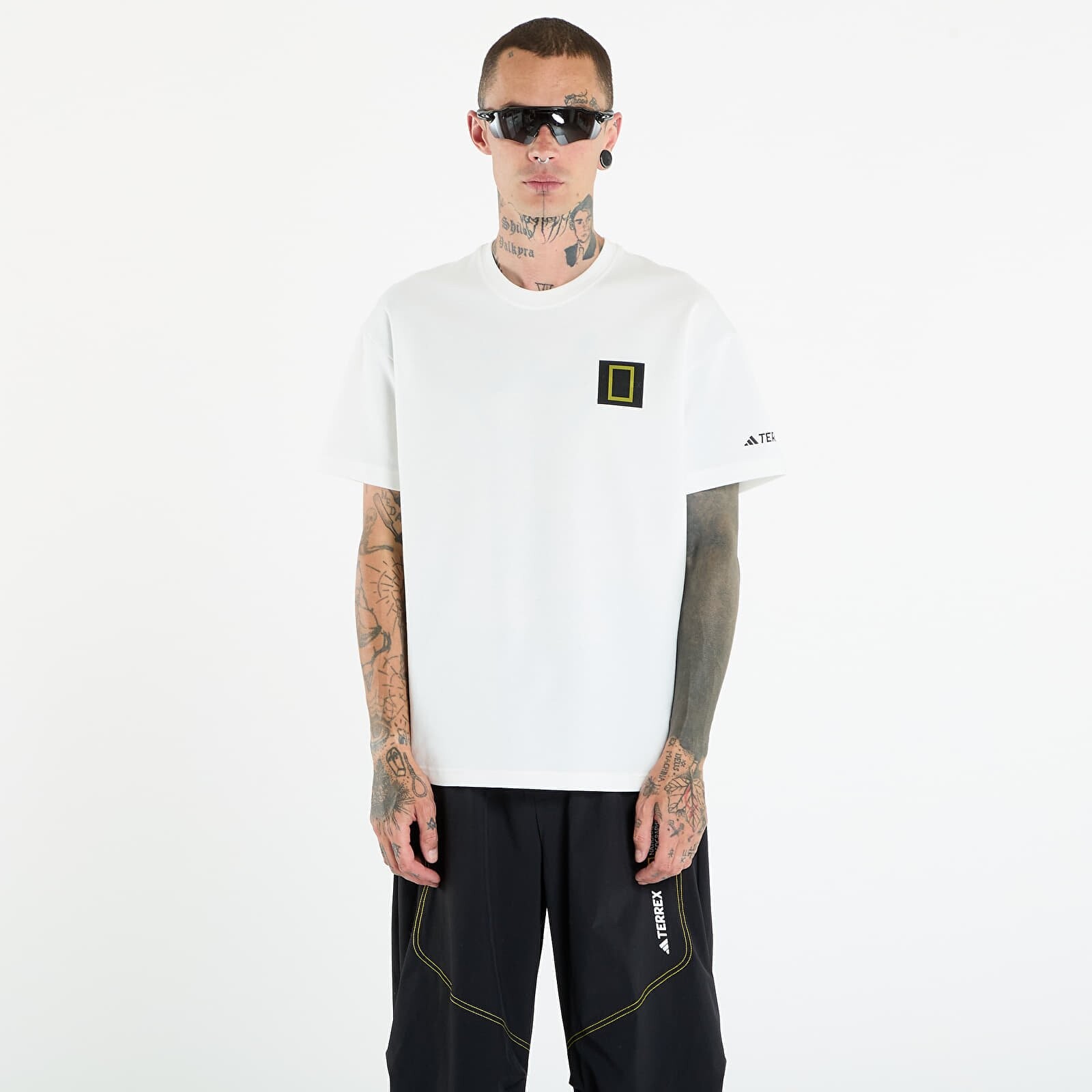 Tričko adidas Terrex National Geographic Graphic Short Sleeve T-Shirt Core White XXL