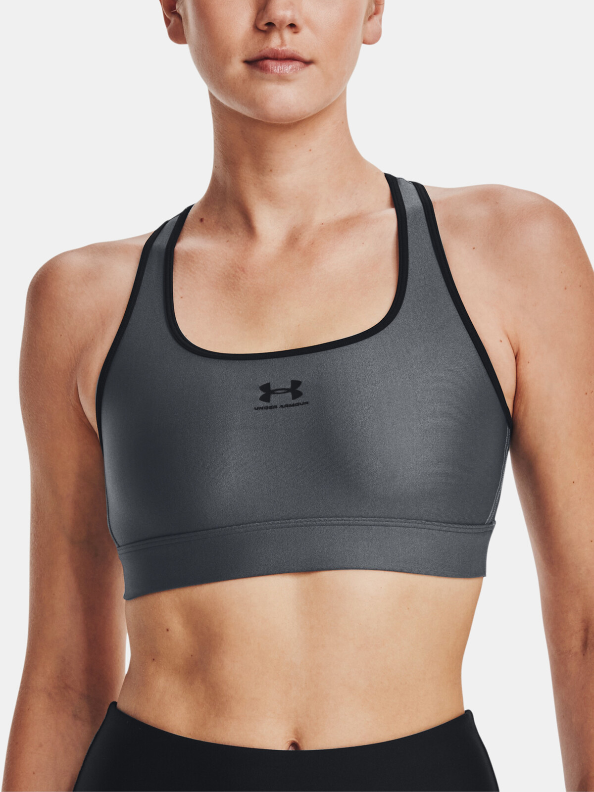 Šedá športová podprsenka Under Armour HG Armour Mid Padless