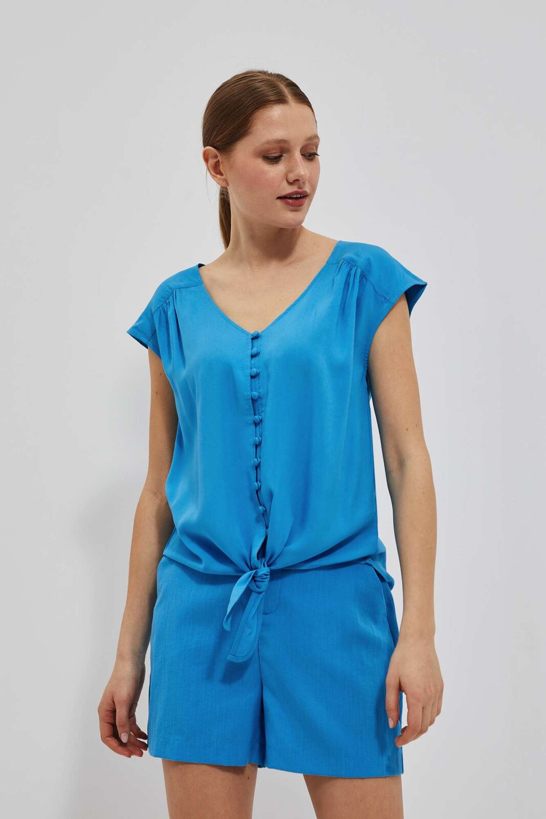 WOMEN'S SHIRT L-KO-4049 FRESH BLUE
