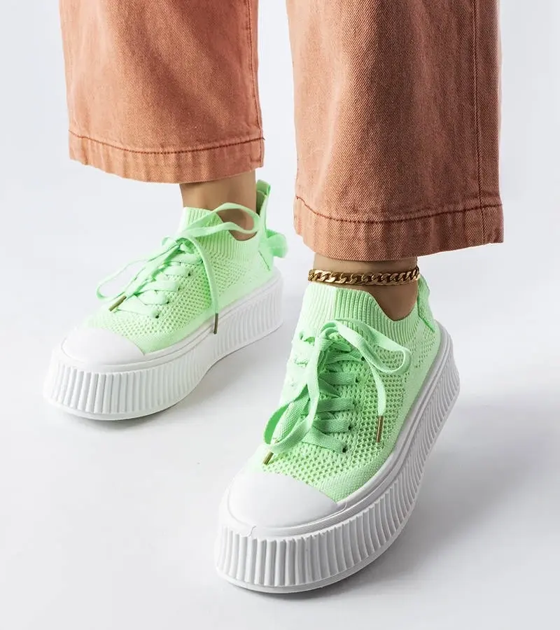 Gemre Zelené tenisky s pružným zvrškom od značky Jardine