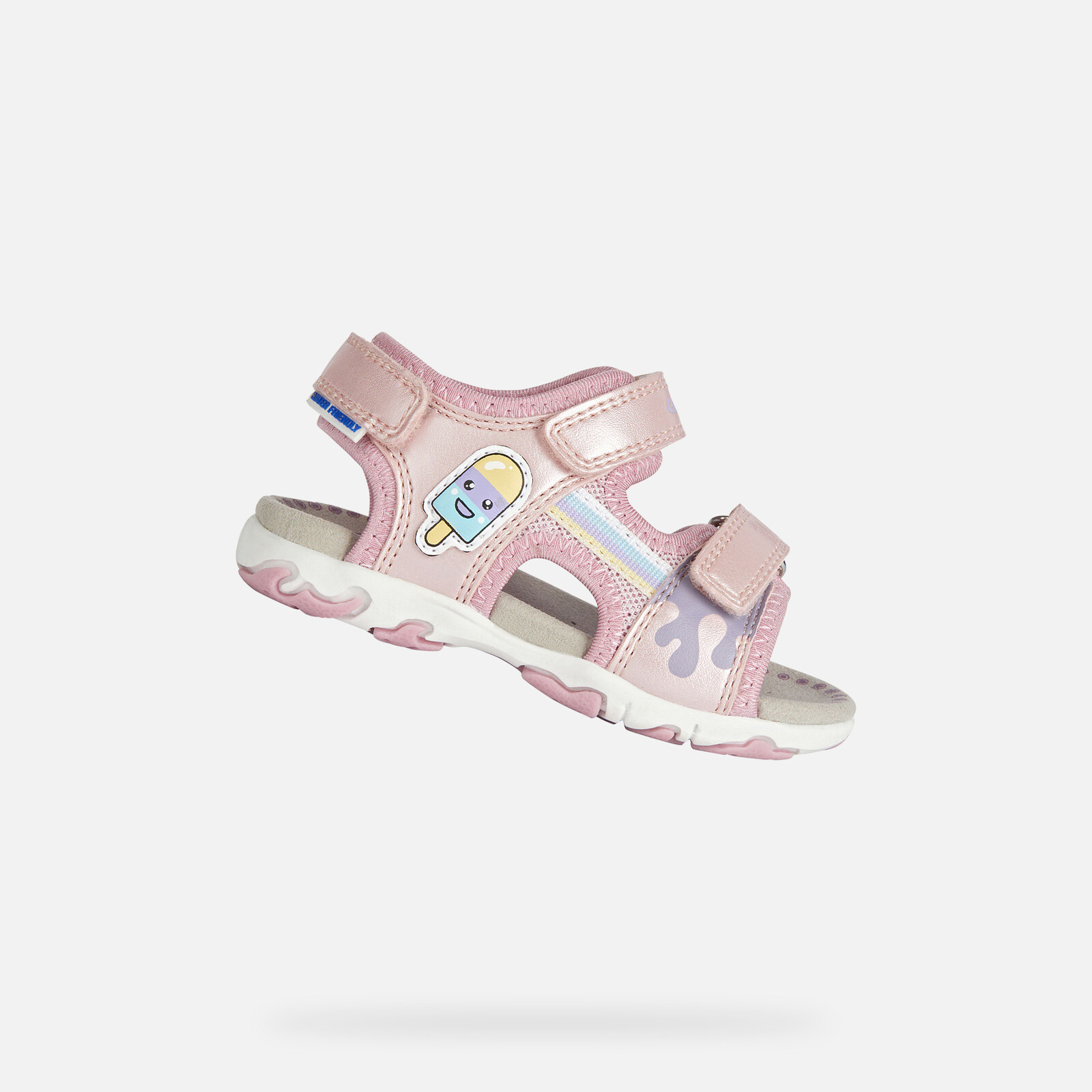 Pink Girls Sandals Geox Flaffee - Girls