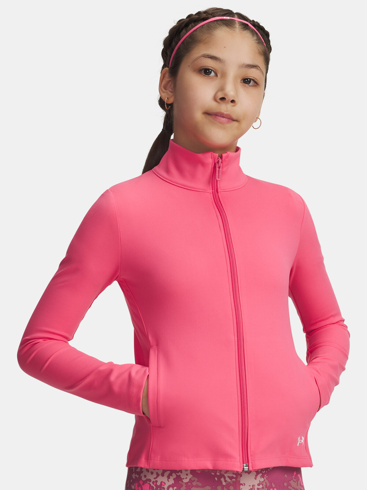 Girls' Under Armour Motion Jacket-PNK - Girls