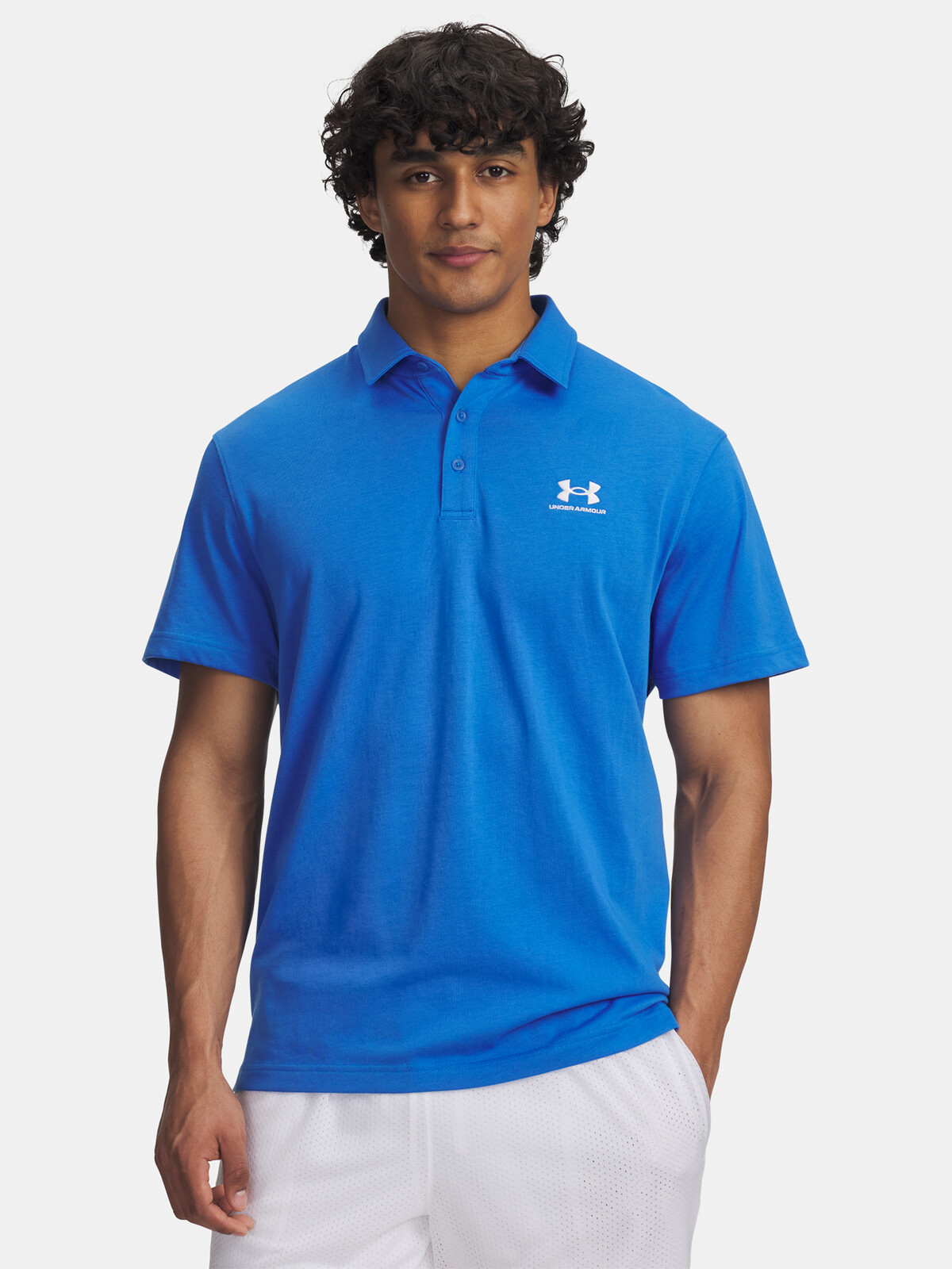 Men's Under Armour UA Icon T-Shirt Polo-BLU - Men's