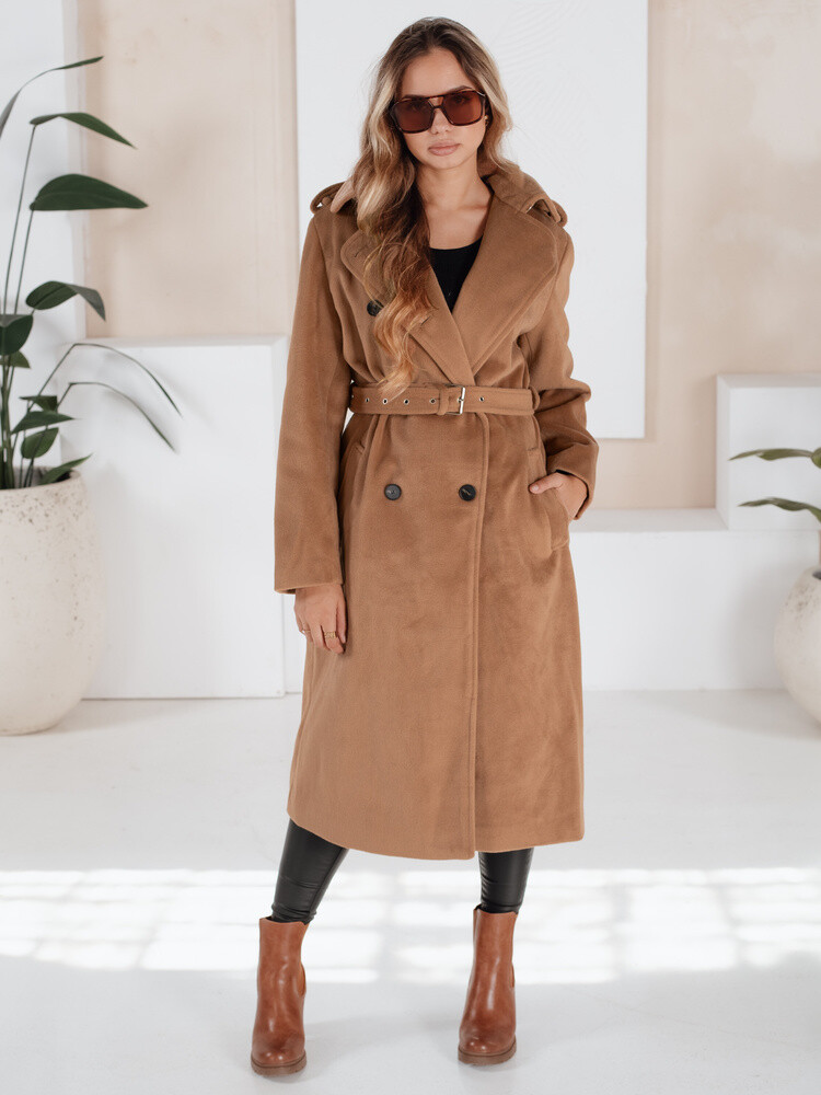 Dámsky trenčkot s opaskom