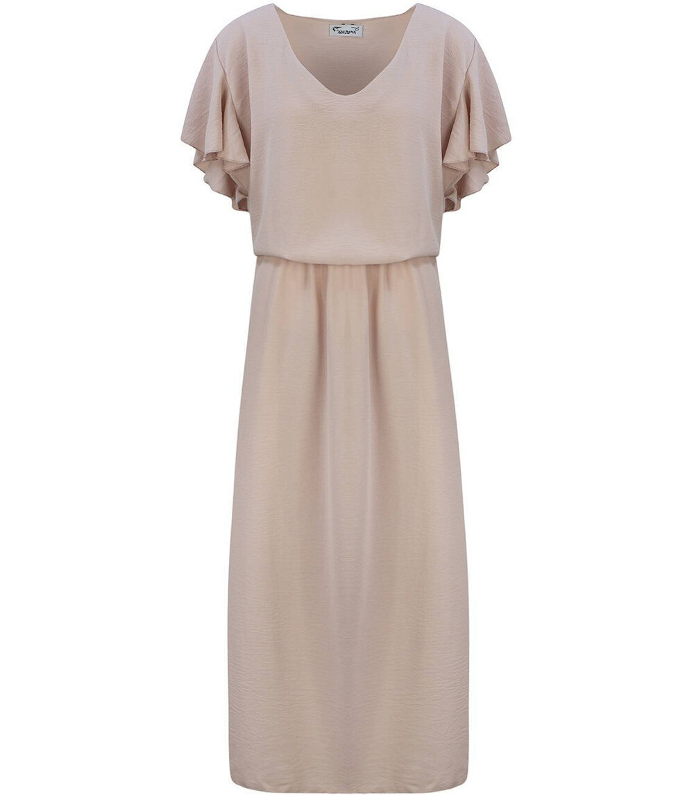 Pri WINDING MAXI dress with elastic waistband