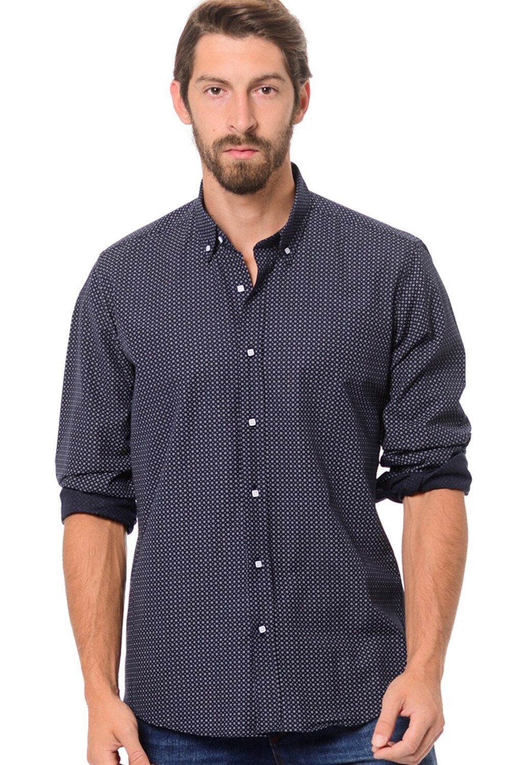 G591 DEWBERRY SHIRT-NAVY BLUE