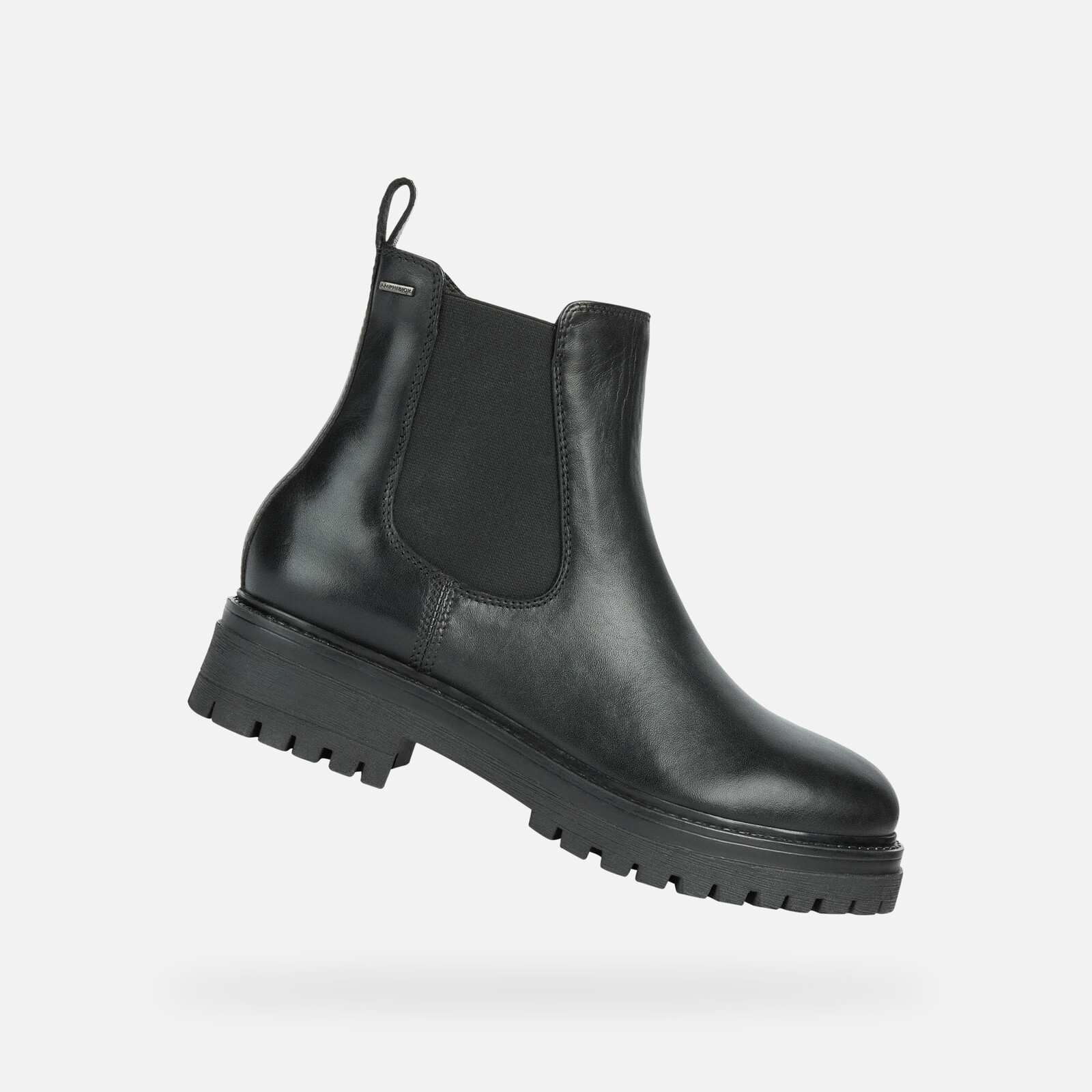 Black Women's Ankle Boots Geox Iridea B ABX - Ladies