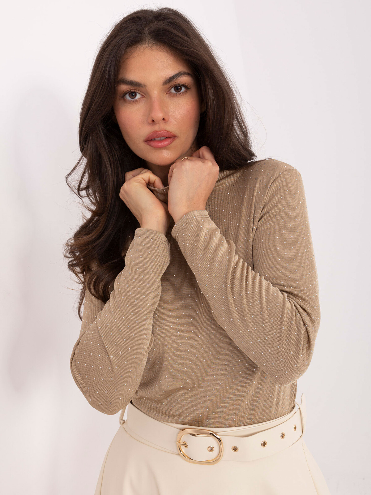 Blouse-IT-BZ-15368-1.04-dark beige