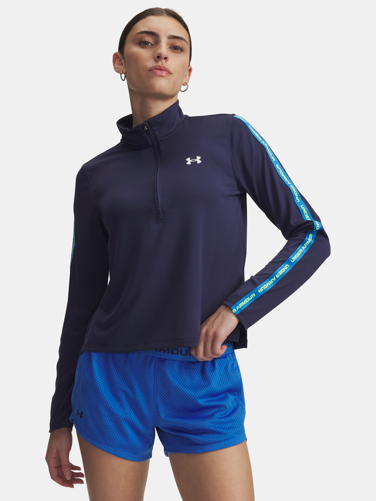 Under Armour UA Tech WM Tape Half Zip-BLU Women's Sweatshirt - Women's