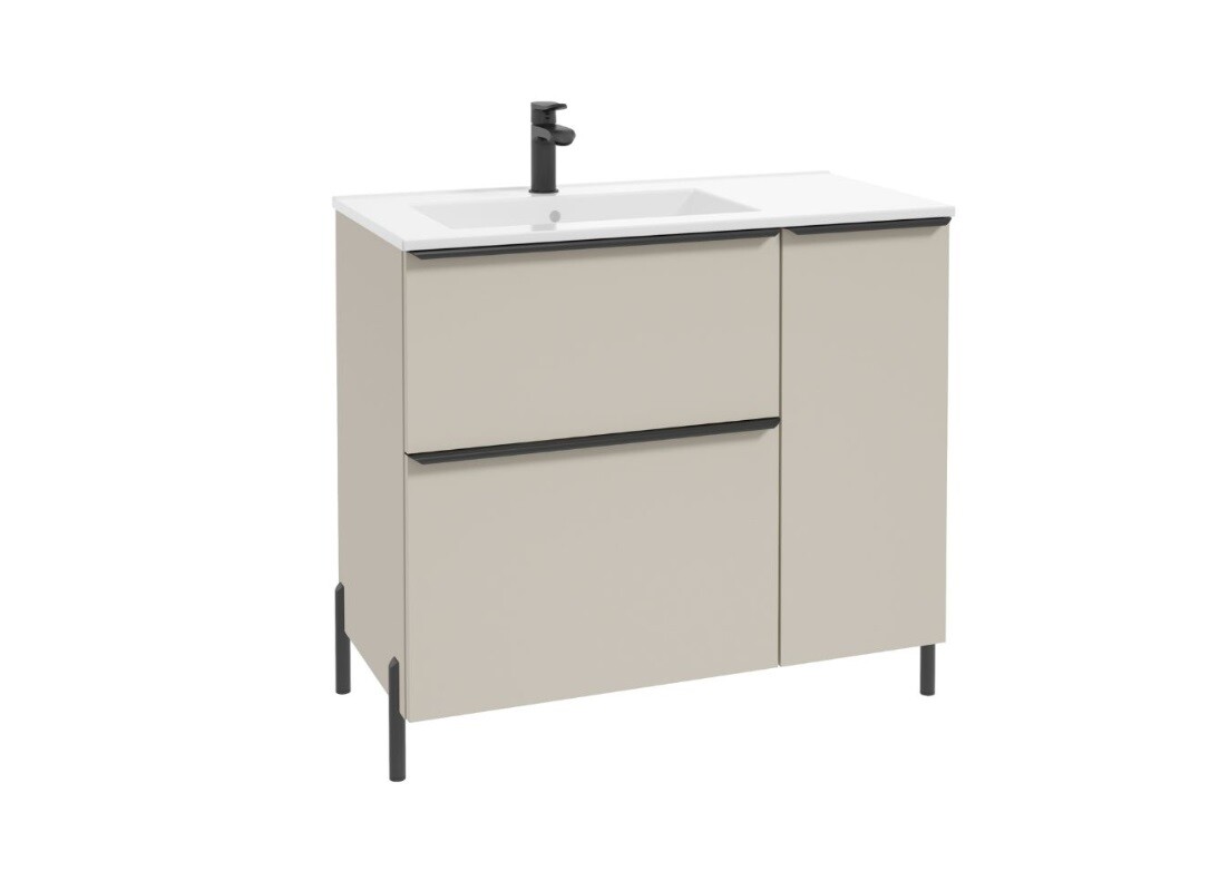 ArtDef Skrinka pod umývadlo NINO CASHMERE | D90 / ľavá