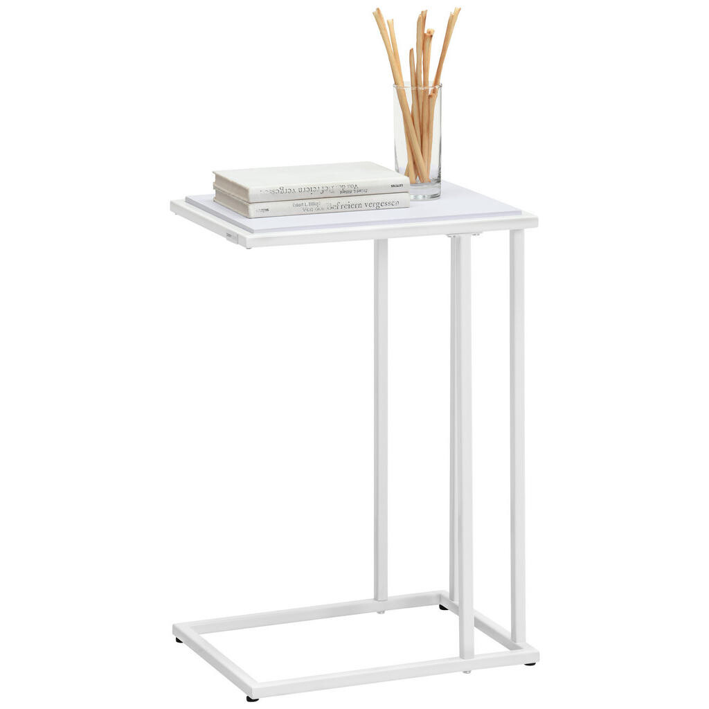 Carryhome PRÍRUČNÝ STOLÍK, biela