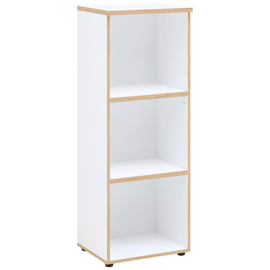 MID.YOU REGÁL NA ŠANÓNY, biela, dub artisan, 45/122/38 cm