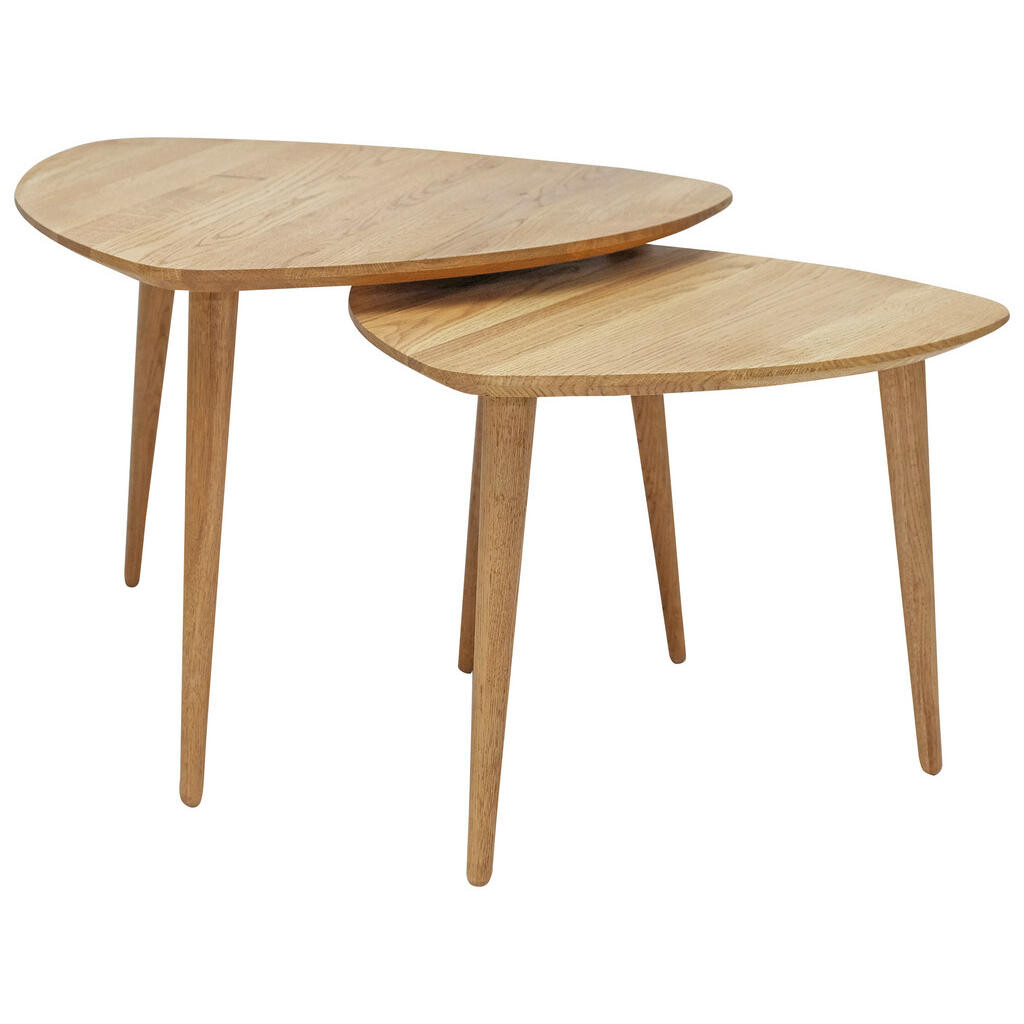 Boxxx SADA KONFERENČNÝCH STOLÍKOV, divoký dub, drevo, 60/60/43 cm