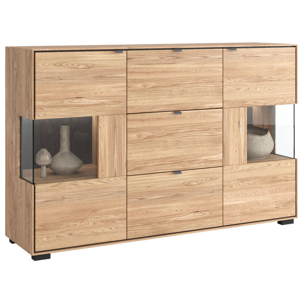 Livetastic VYSOKÁ KOMODA, dub, farba duba, 153,2/93,8/40,8 cm