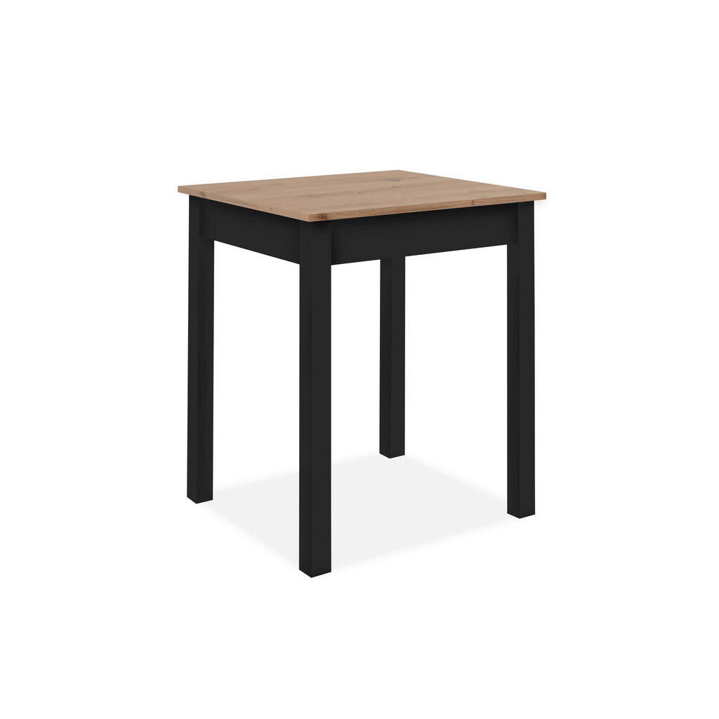 MID.YOU JEDÁLENSKÝ STÔL, čierna, dub artisan, 60/67/76 cm