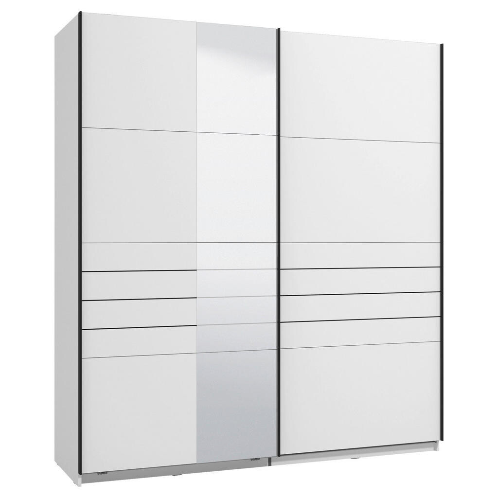 Xora SKRIŇA S POS. DVER. – HOR.VED, biela, 195/217,5/61 cm