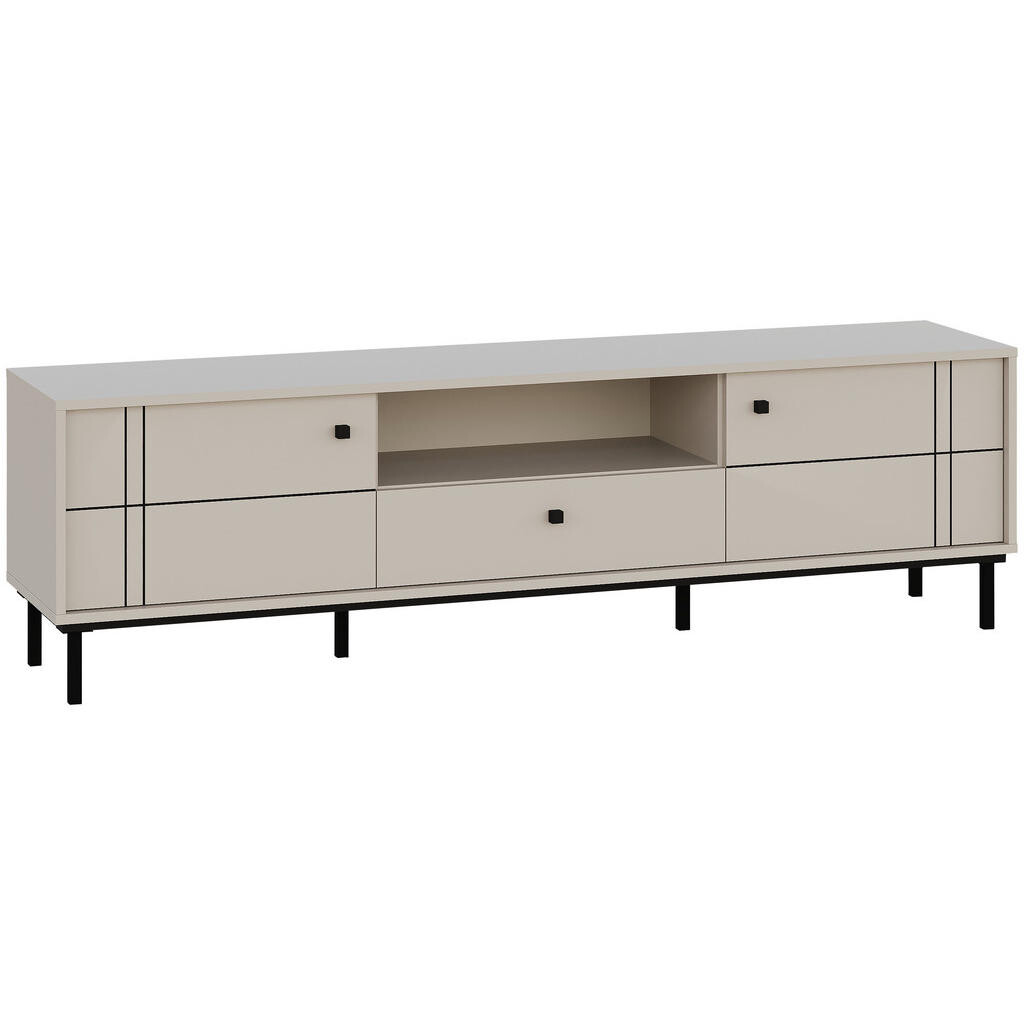 Carryhome NÍZKA KOMODA, kašmírová, 170/49,2/37 cm