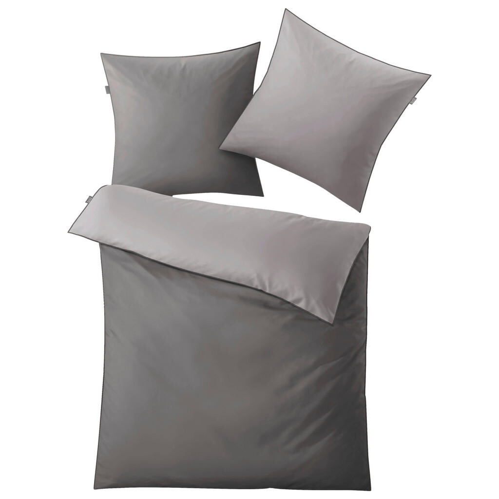Kleine Wolke OBOJSTRANNÁ POSTEĽNÁ BIELIZEŇ, makosatén, sivá, 135/200 cm