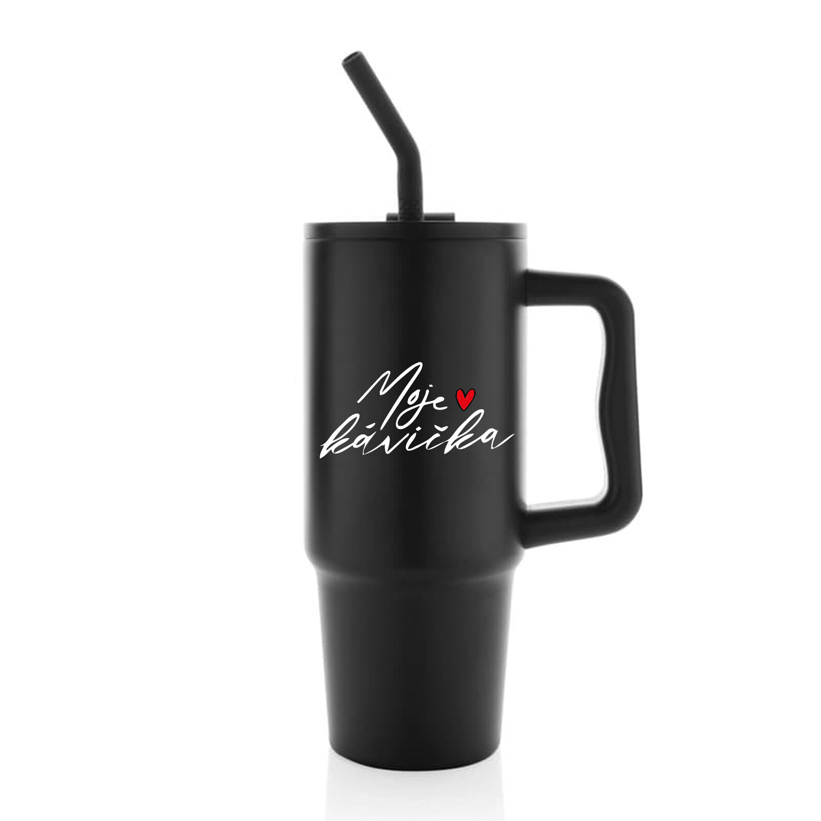 MOJE KÁVIČKA - černý cestovní termohrnek 900 ml